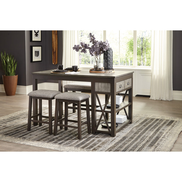 AndrewHomeStudio Dutonn 4pcs Counter Height Table Set Wayfair
